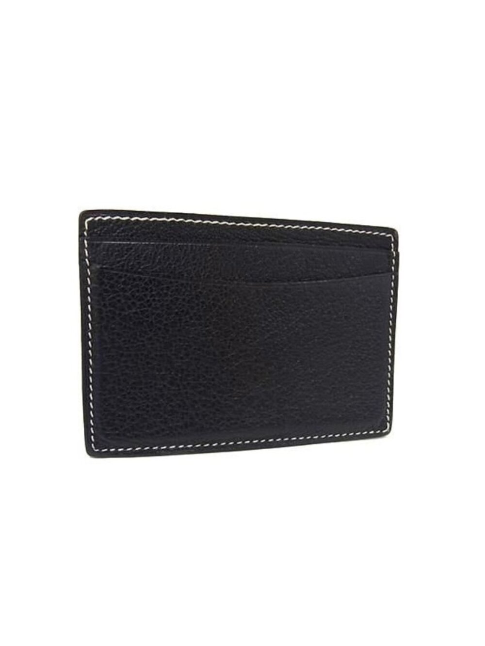 Loro Piana Leather Card Case Black
